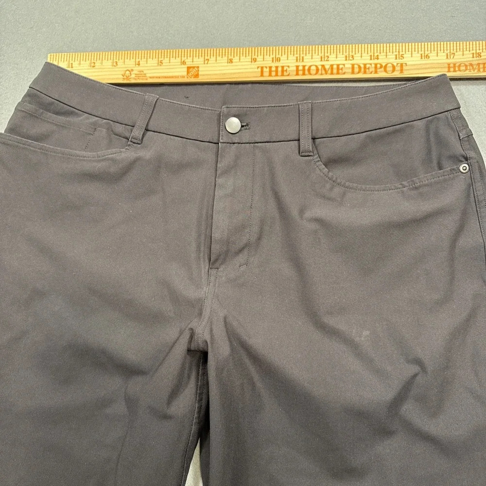 Lululemon ABC Classic Fit Pants Mens 34 OBSIDIAN Warpstreme Chino LM5AQHS